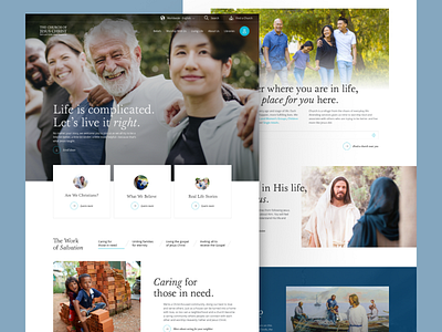 Website Design Concept // LDS.org branding design graphic design ui ux web design