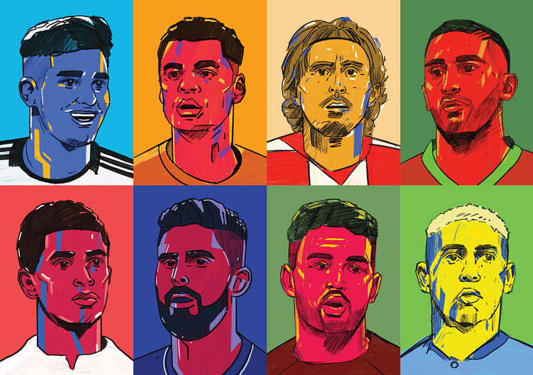 Top 8 - New Football Stars by Arunas Kacinskas on Dribbble