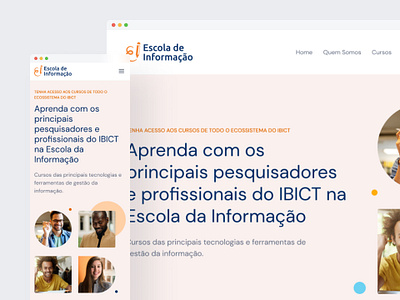 Escola de Informação (IBICT) design education ui web website