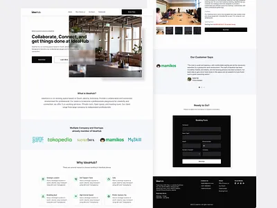 Co-working Space Landing Page app branding design dribbble figma landingpage ui uidesign uidesigner uiux ux uxdesign webdesign
