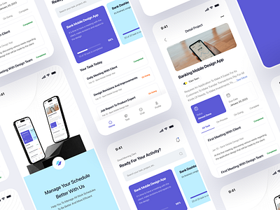 Task Management Mobile App app app design appdesign management manager mobile mobileapp project management schedule task task list task manager to do to do list ui