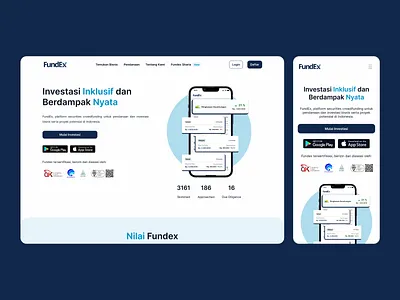 (Redesign) Fundex - Landing Page case study figma fundex invest landing page trading ui ui case study ui design ui ux ui ux design ux ux case study ux design web web design