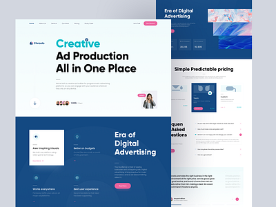 Chroots - Digital Agency Landing Page ari clean company profile compro creative creative agency design digital digital agency fariz landing landing page landing page design landingpage web web design website