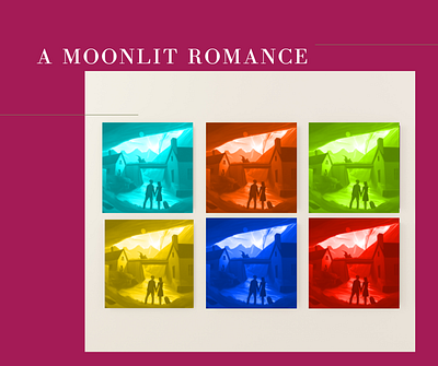 A Moonlit Romance graphic design
