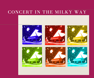 Concert in the Milky Way graphic design