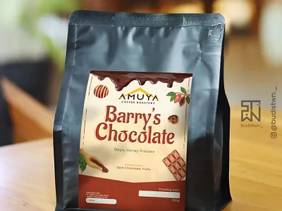 Standing Pouch Barry's Chocolate mockup