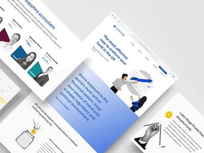 Sapphire Website Design design hubspot icons illustration illustrations ui uiux website design