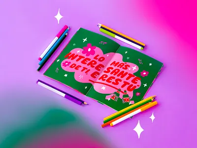 Lo Más Interesante De Ti, Eres Tú branding cover design dosequis illustration letras lettering letters libro magazine malvestida portada procreate revista type typo typography vector