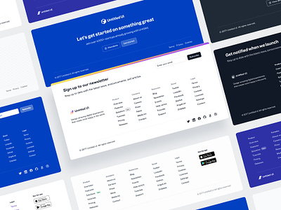 Footers — Untitled UI footer footers menu navigation product design site footer ui design user interface ux design web design website footer