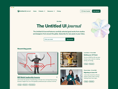 Blog home page — Untitled UI articles beige blog blog home blog page blog post ghost green header landing page medium minimal minimalism nav simple web design webflow wordpress