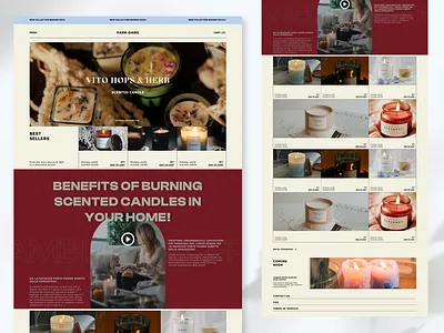 Park-Dang Scented Candles design ui web design
