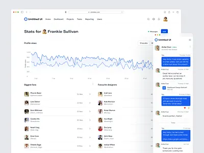 Analytics dashboard — Untitled UI analytics analytics dashboard chart dashboard dribbble google analytics line chart nav product design saas table ui design user interface ux design