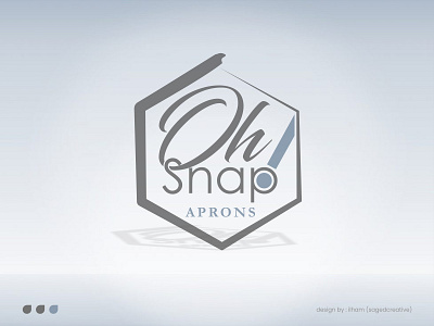 logo design Oh snap! aprons app branding design graphic design illustration logo typography vector