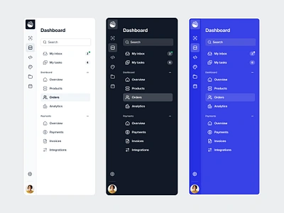 Dual-tier sidebar navigation — Untitled UI dashboard dashboard nav menu minimal minimalism nav nav menu navigation product design sidenav ui design user interface design ux design