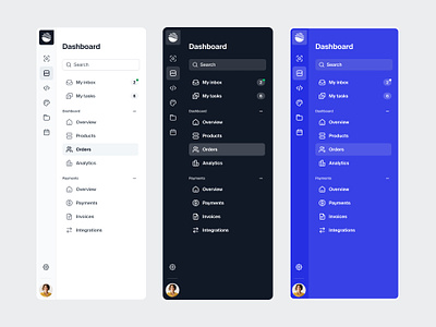 Dual-tier sidebar navigation — Untitled UI dashboard dashboard nav menu minimal minimalism nav nav menu navigation product design sidenav ui design user interface design ux design