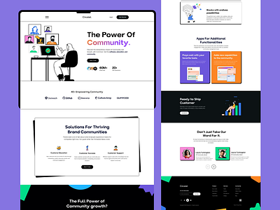 Circstat- SaaS Landing page animated landing page animation case study community landing page contact page empower landing page homepage landing page marketplace product design saas saas design saas landing page saas website site user experience web design website website design workflow builder
