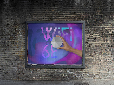 WiFi 6E advertising artwork billboard poster type typography wifi
