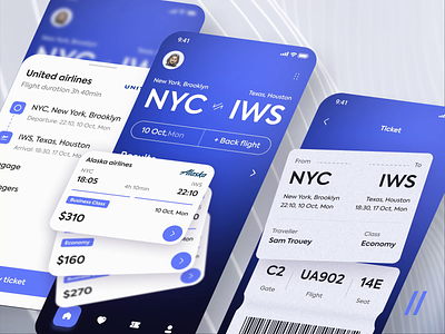 Flight Booking Mobile IOS App android animation app app interaction book booking dashboard design ecommerce flight interface ios mobile mobile app mobile ui plane tourism travel ui ux