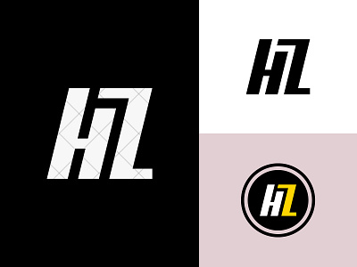 HZ Logo branding design h hz hz logo hz monogram icon identity illustration logo logo design logotype minimal monogram typography vector z zh zh logo zh monogram