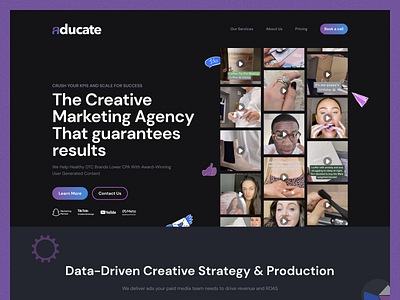 Aducate - Digital Marketing Agency digital agency website modern website ui design ux design ux designs