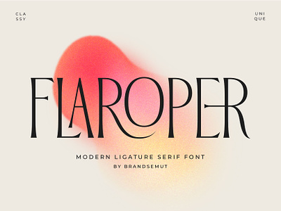 Flaroper || Modern Ligature Serif display font font free font ligature ligature font modern font retro serif serif font typeface typography