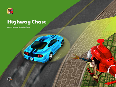 Highway Chase after effects design uiux