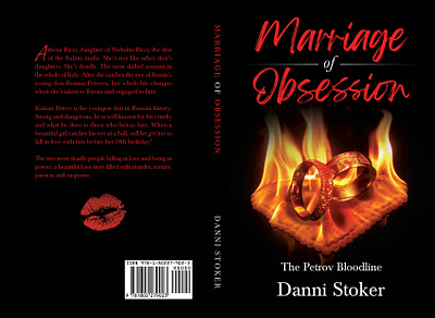 Marriage of Obsession by Danni Stoker book cover graphic design publishing