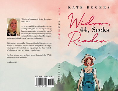 Widow, 44, Seeks Reader by Kate Rogers book cover graphic design publishing