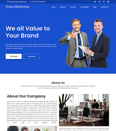 Free Marketing Website Template bootstrap free template free website template website template