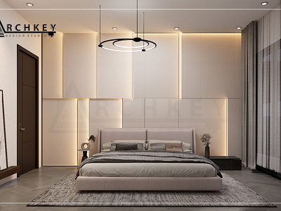 SIMPLE BEDROOM 3d design architecture archkey design house design interior photorealistic residential