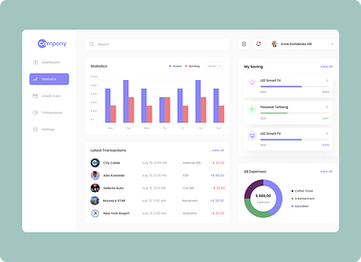 Bank Dashboard Overview account dashboard balance bank branding card transactions dashboard overview dashboards design graphic design illustration landing page logo marketplace ui ux vector