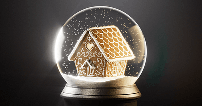 Gingerbread House 3D 3d blender christmas cinema4d gingerbread happy new year redshift