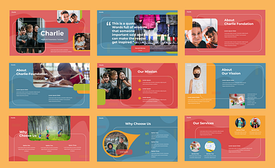 Kids Presentation template app branding design googlesildes graphic design pitchdeck powerpoint presentation proposal typography ui ux