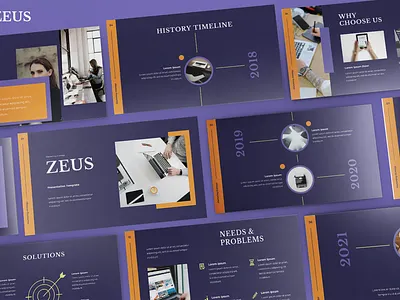 Zeus Presentation template app branding design googlesildes graphic design illustration powerpoint presentation ui ux