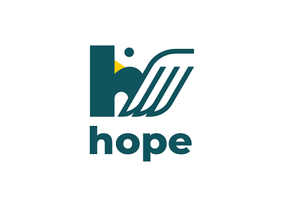 H is for hope bird brand branding charity design elegant h hope hugs illustration letter logo logotype mark minimalism minimalistic modern sign