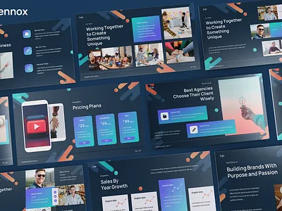 Pitch Deck Presentation template app branding design digital graphic design ui ux