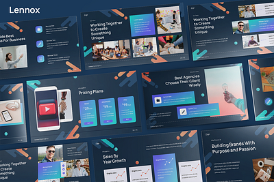 Pitch Deck Presentation template app branding design digital graphic design ui ux