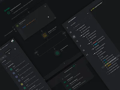 Workflow Builder overview application black clean darkdashboard dashboard low code automation noops ui ux
