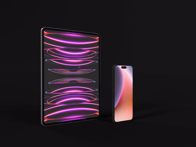 FREE Animated iPhone 14 Pro Max & iPad Pro PSD to GIF Mockup animated animated ipad mockup animated iphone mockup app branding free freebie ios ipad pro ipad pro m1 ipad pro m2 iphone 14 pro max mockup presentation screen ui web