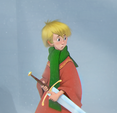 Sword in stone character characterdesign digitalart mascot design vector