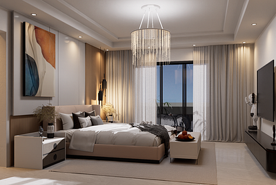 30 sqm MASTER BEDROOM 3d design architecture archkey house design interior photorealistic residential