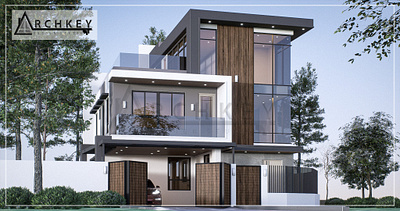 200 SQM HOUSE IN BATAAN 3d design architecture archkey house design interior modern photorealistic