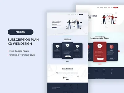 Subscription Plan | Website | UI Design | Graphic Art Sangla branding creative design designer graphic graphicdesign homepage landing page mockup photoshop plan service subscription ui uidesign uiux web website websitedesign xd