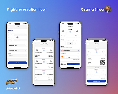 Flight reservation flow | UI design app design graphic design typography ui ux