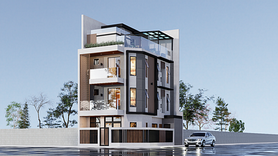 75 SQM LOT HOUSE DESIGN 3d design architecture archkey design house design interior modern photorealistic residential