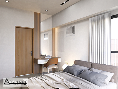 SIMPLE BEDROOM BUDGET DESIGN 3d design architecture archkey bedroom house design interior modern muji photorealistic residential simplebedroom