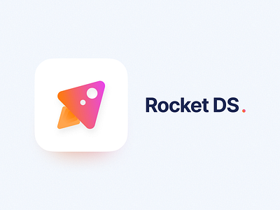 RocketDS App icon branding design system ds gradient icon ios iphone logo rocket ui