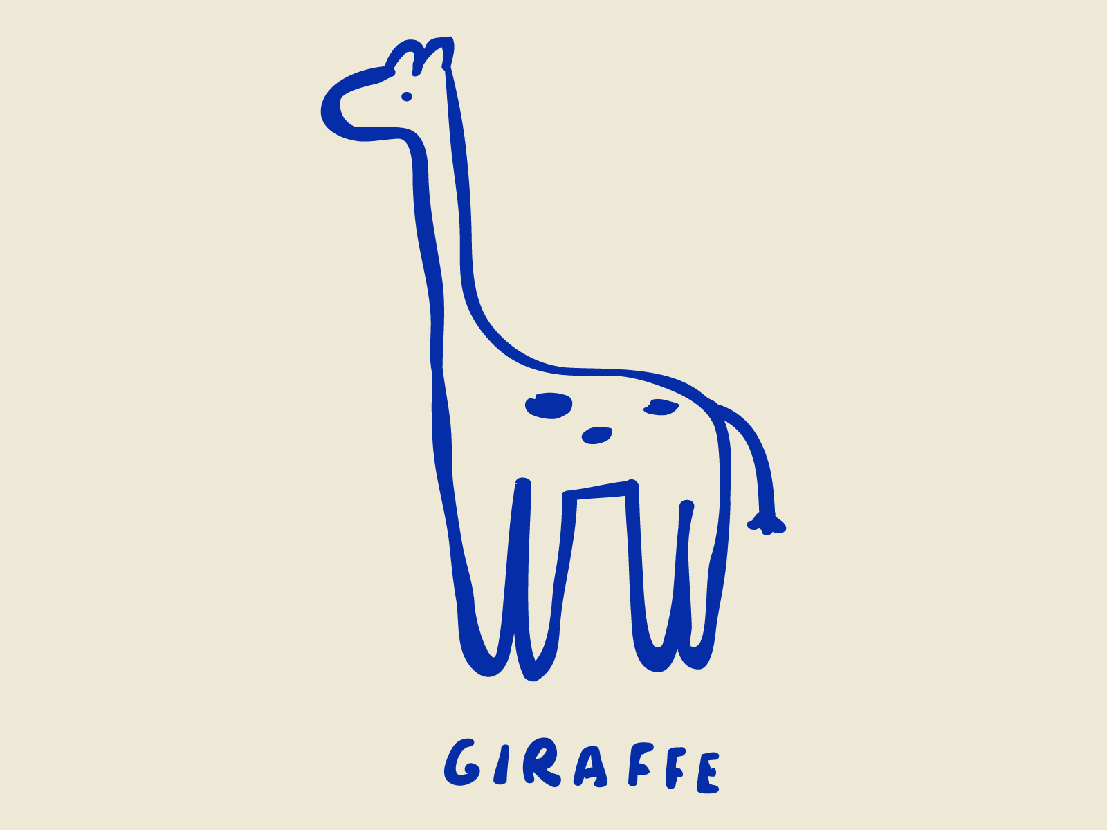 Giraffe animal art branding children cute design flat giraffe icon illustration kids logo mark symbol ui vector