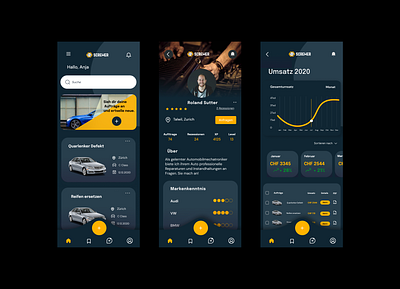 Mechanic App UI app design mobile ui ui design uiux