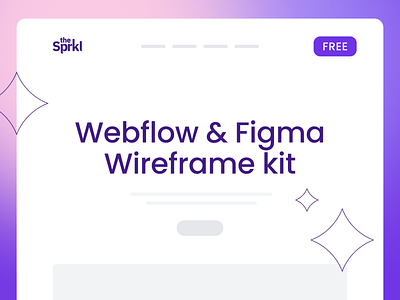 ✦ TheSprkl / Webflow & Figma Wireframe kit cloneable design design system figma figma2webflow freebie prototyping responsive sprkl system thesprkl ui kit web webflow wireframes